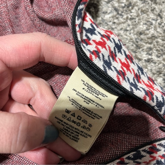 Free People Rudy Flared Houndstooth Trouser Pants Wide Leg High Waisted Size 6 - Picture 9 of 13